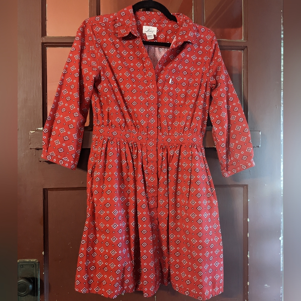Vintage Western wear Levi's bandana print shirt dress